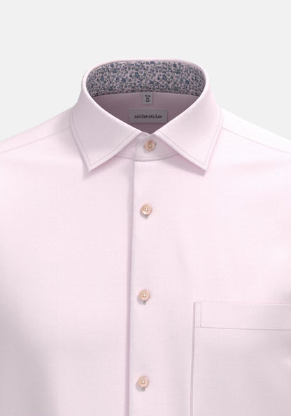 Seidensticker L/S Wrinke Free Cotton Twill Regular Fit Shirt Pink