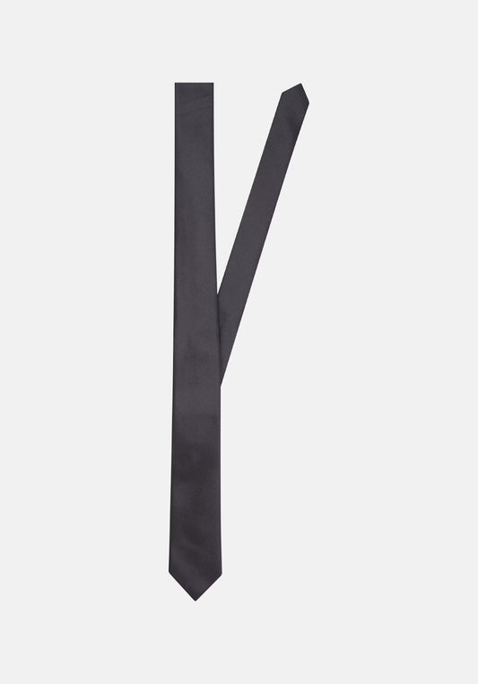 Seidensticker Silk Satin Tie 5cm Grey