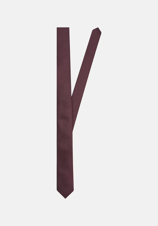 Seidensticker Silk Satin Tie 5cm Burgundy