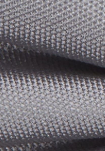 Close-up of textured gray fabric with a subtle pattern