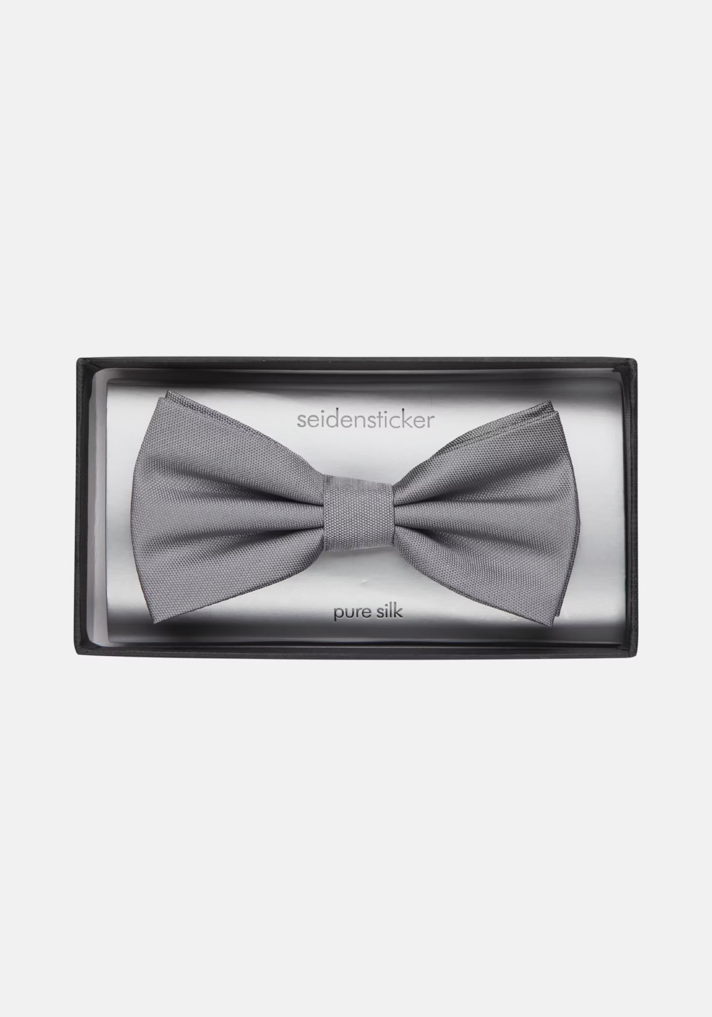 Seidensticker Silk Bow Tie Silver