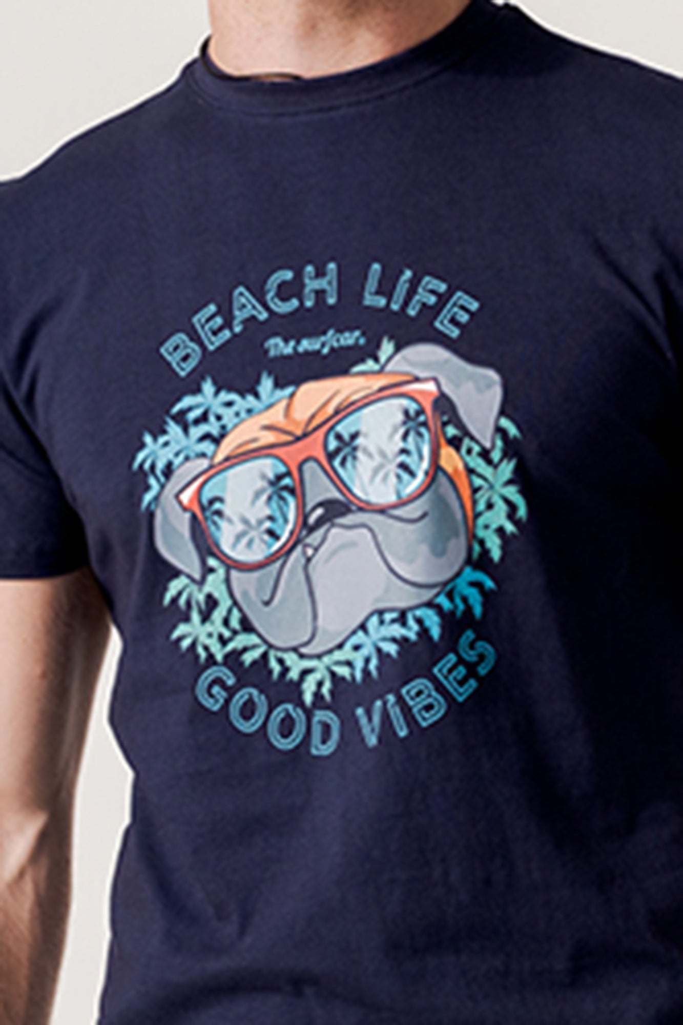 The Surf Car Jersey Short Sleeve Cool Dog T-Shirt | Made in Spain Cotton