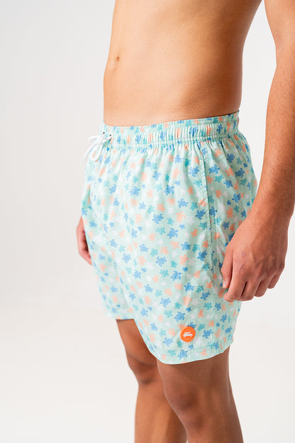 The Surf Car Turtle Print Bathers | Made in Spain