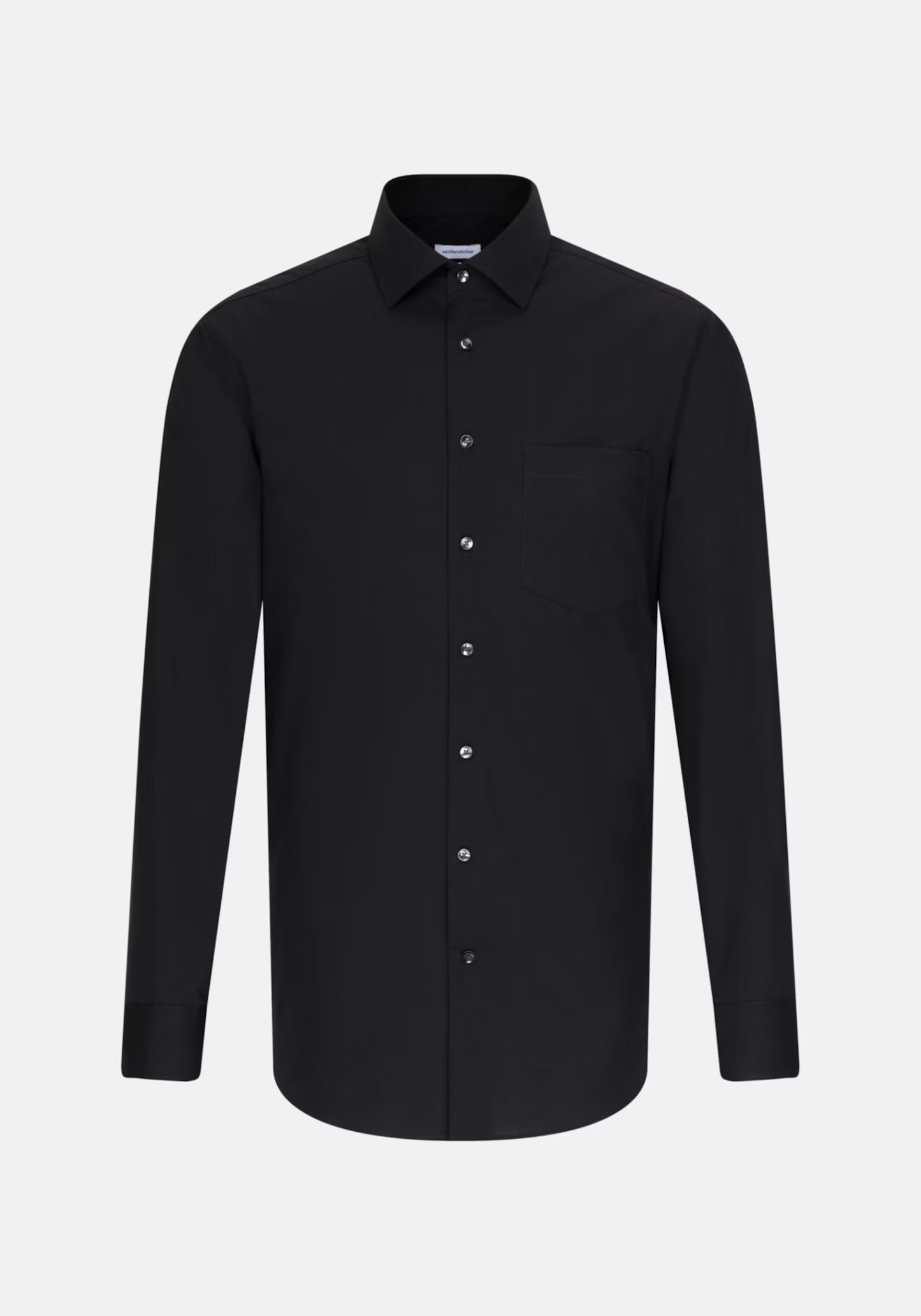 Seidensticker L/S Non Iron Cotton Regular Fit Business Shirt Black