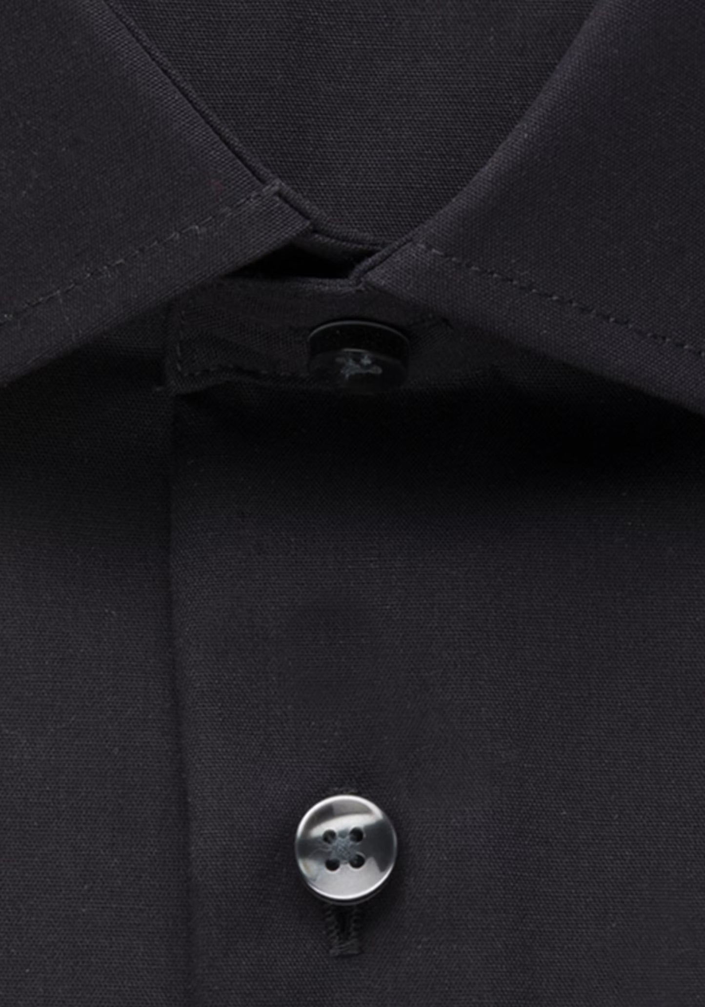 Seidensticker L/S Non Iron Cotton Shaped Fit Business Shirt Black