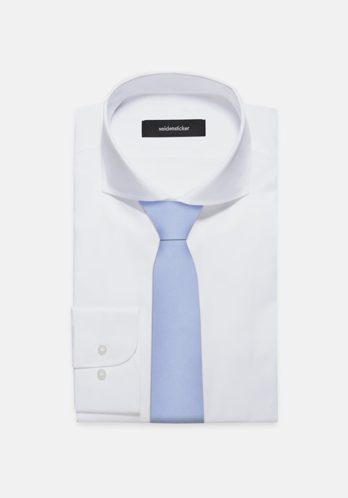 Seidensticker Silk Twill Tie 7cm Sky
