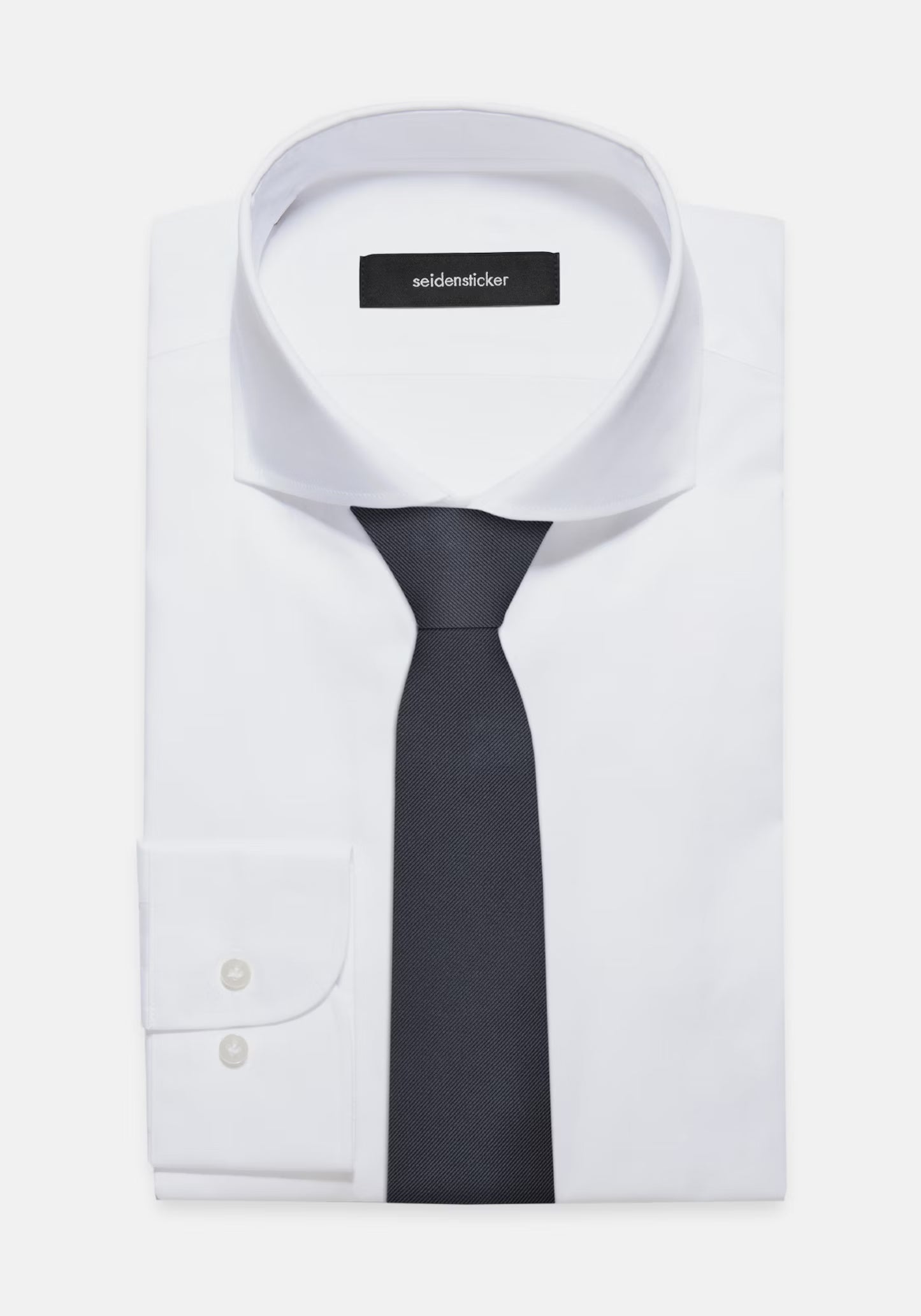 Seidensticker Silk Twill Tie 7cm Navy