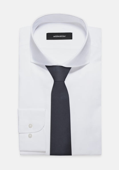Seidensticker Silk Twill Tie 7cm Navy
