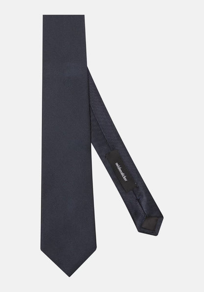 Seidensticker Silk Twill Tie 7cm Navy