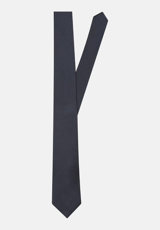 Seidensticker Silk Twill Tie 7cm Navy