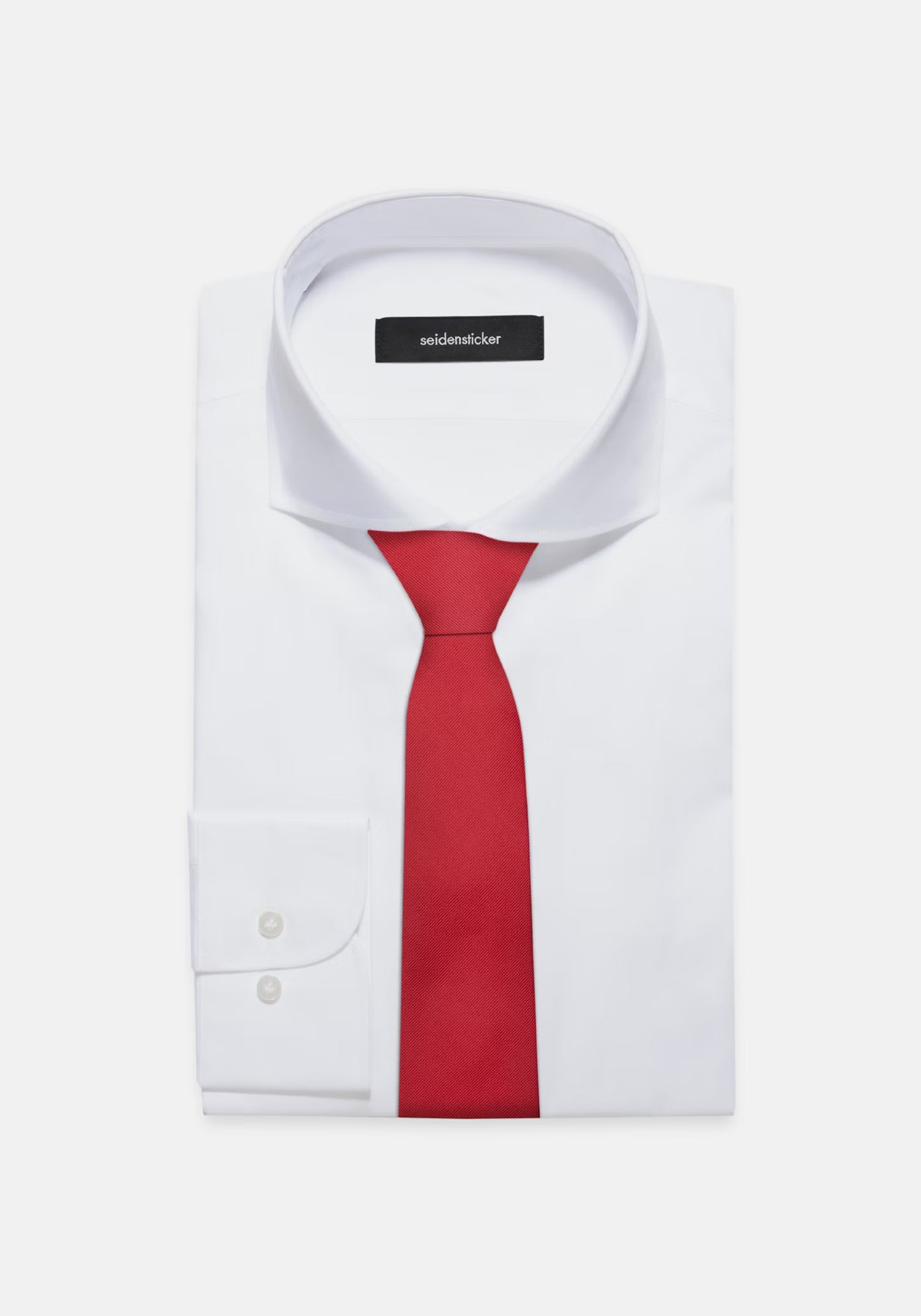 Seidensticker Silk Twill Tie 7cm Red