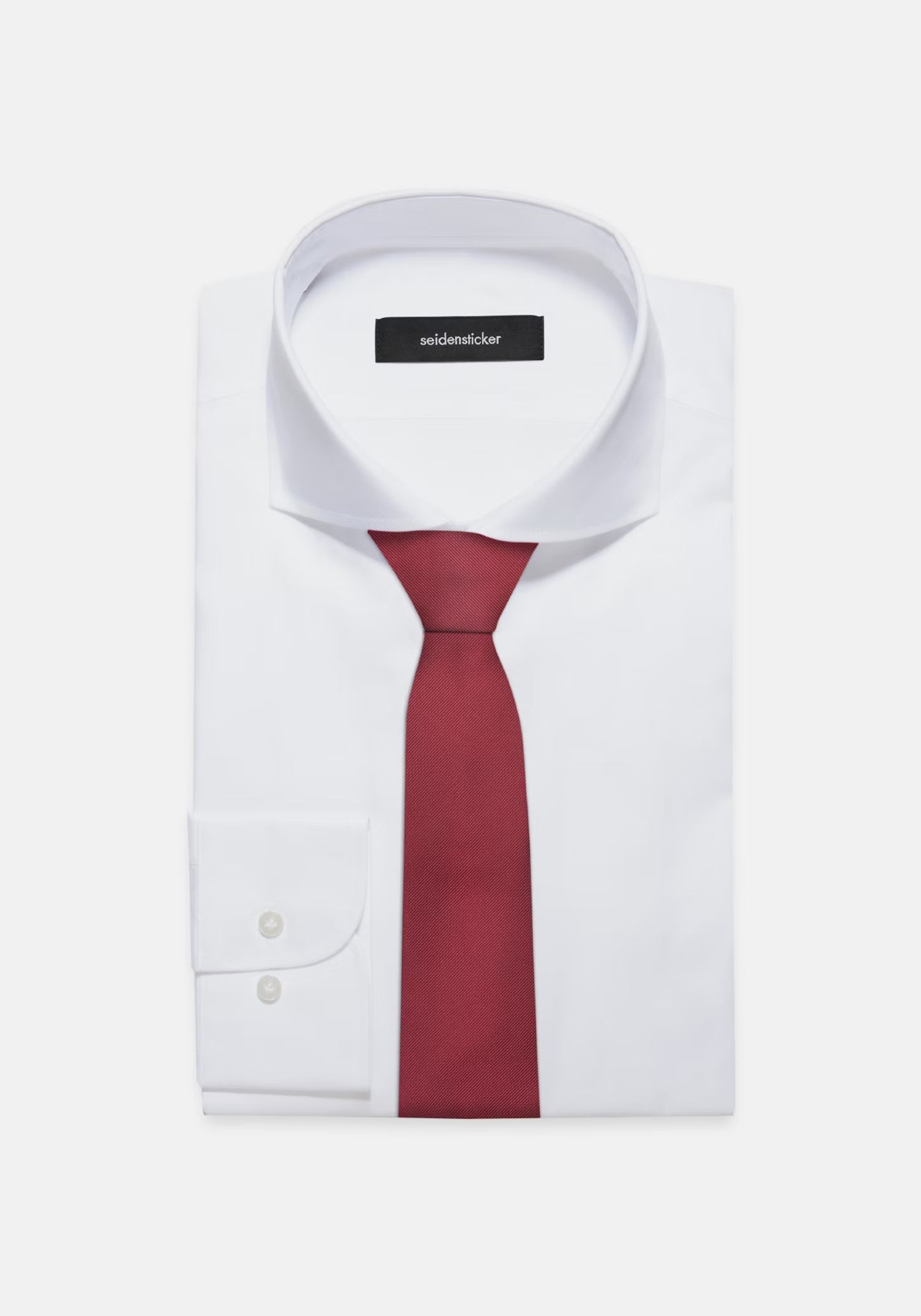 Seidensticker Silk Twill Tie 7cm Burgundy
