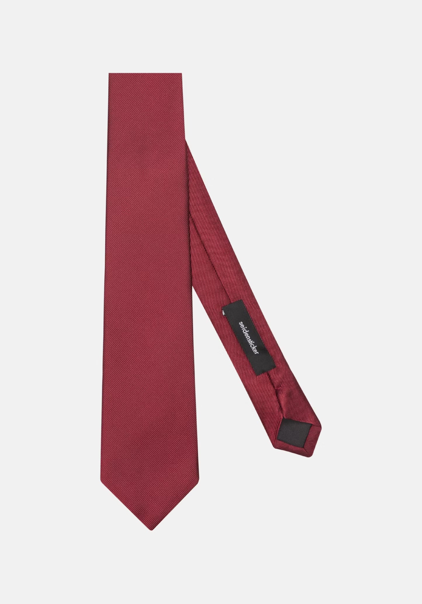 Seidensticker Silk Twill Tie 7cm Burgundy