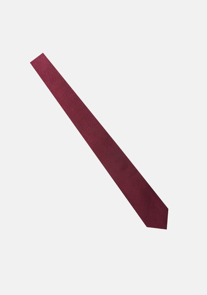 Seidensticker Silk Twill Tie 7cm Burgundy
