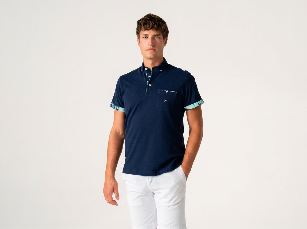 The Surf Car Pique Short Sleeve Polo Shirt | Made in Spain Cotton