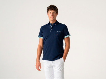 The Surf Car Pique Short Sleeve Polo Shirt | Made in Spain Cotton