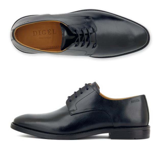Digel Derby Leather Dress Shoe Black