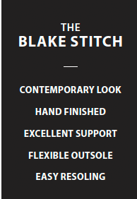 Digel Blake Stitch Leather Dress Shoe Black