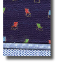 The Surf Car Deck Chairs Print Shirt | Made in Spain Short Sleeve Slim Fit Cotton