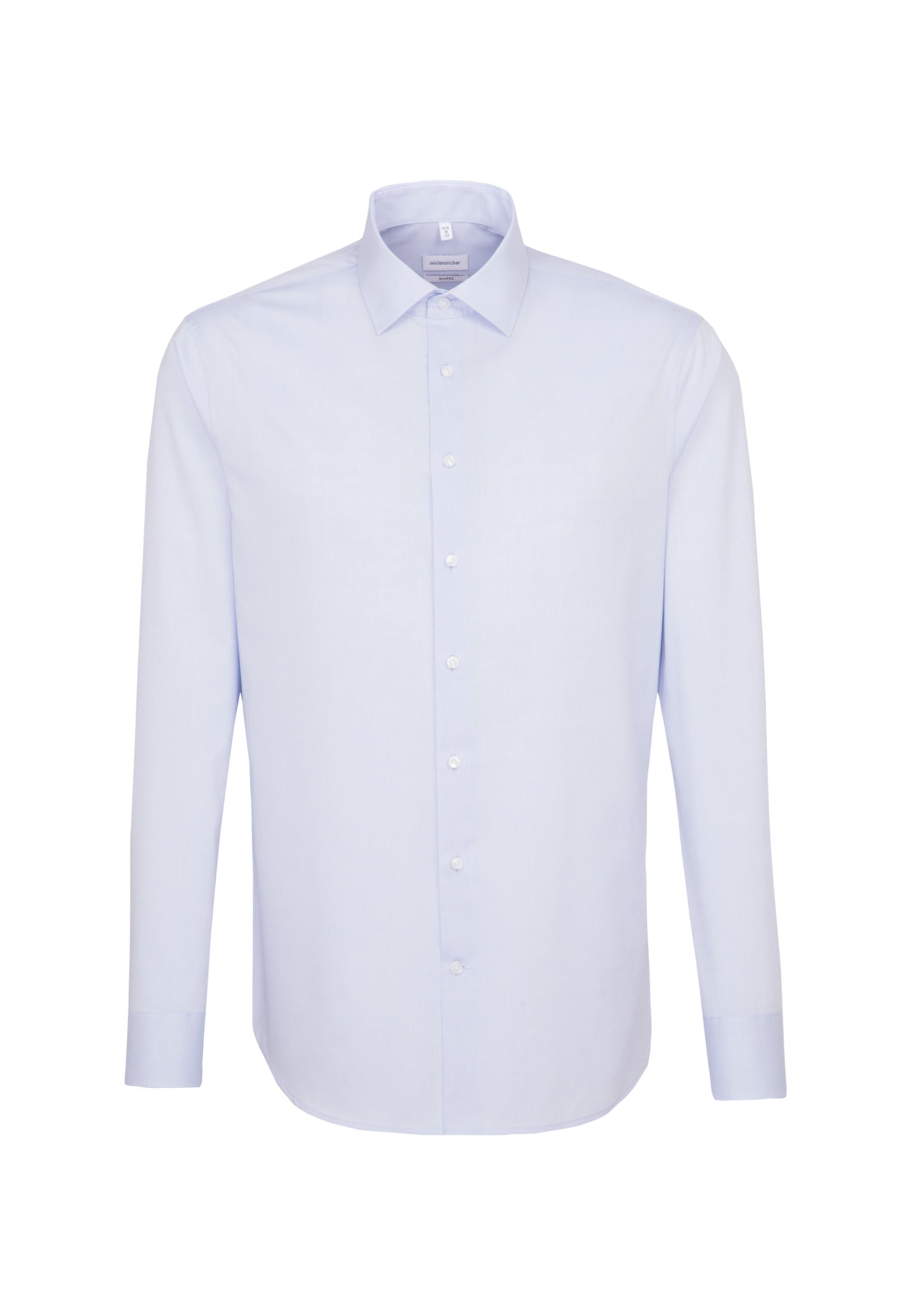 Sky dress shirt on a white background