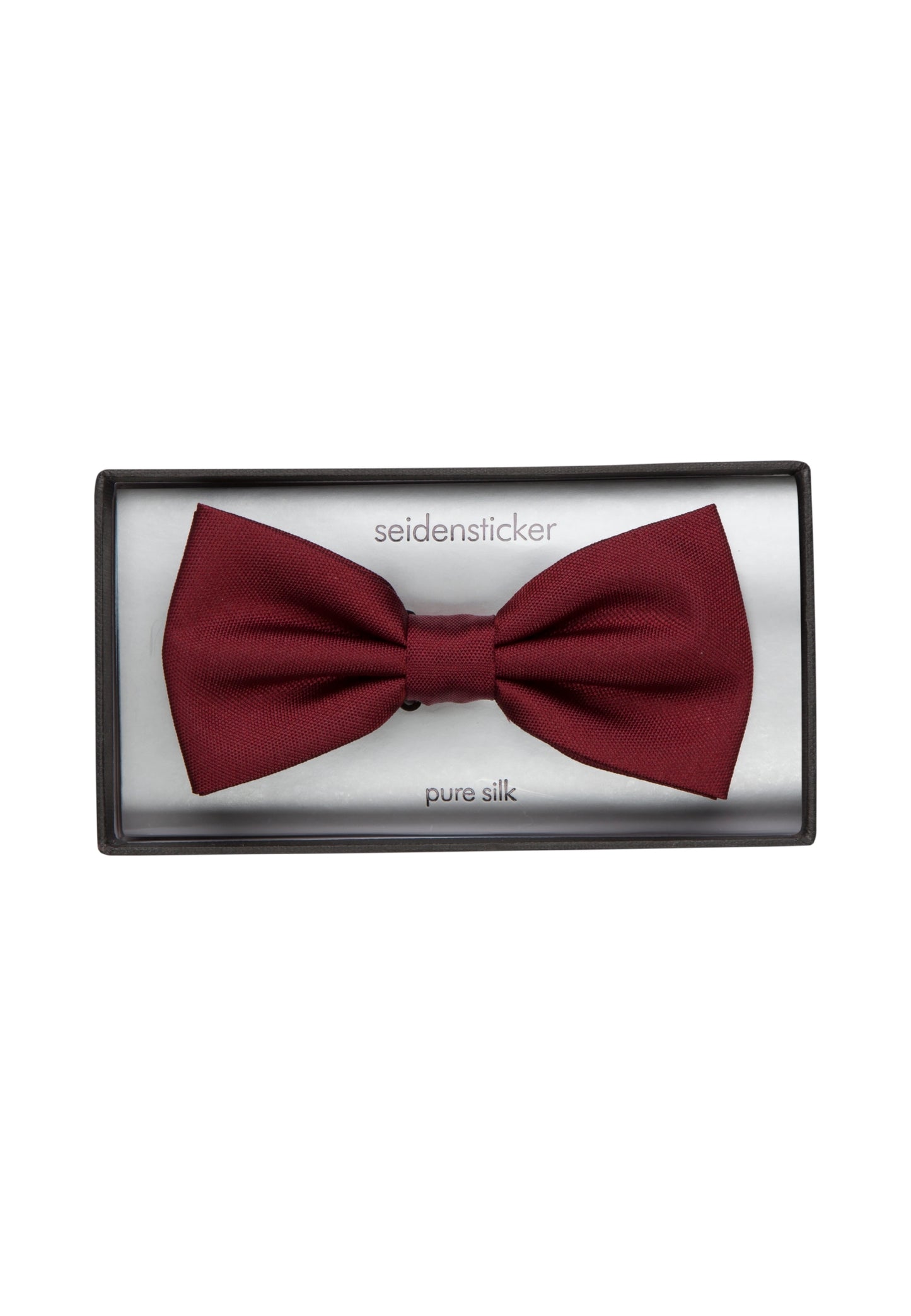 Seidensticker Silk Bow Tie Burgundy