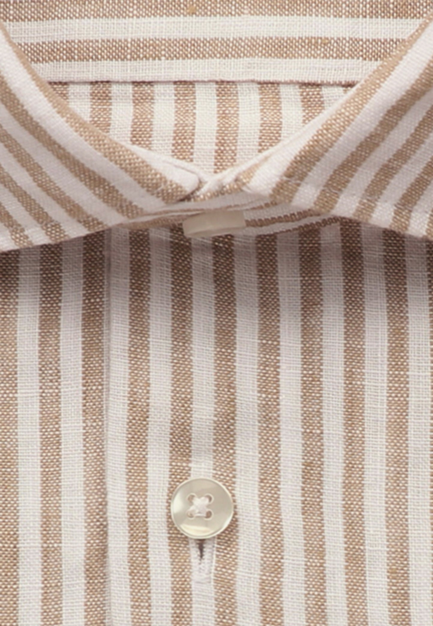 Seidensticker L/S Pure Stripe Linen Regular Fit Shirt Beige