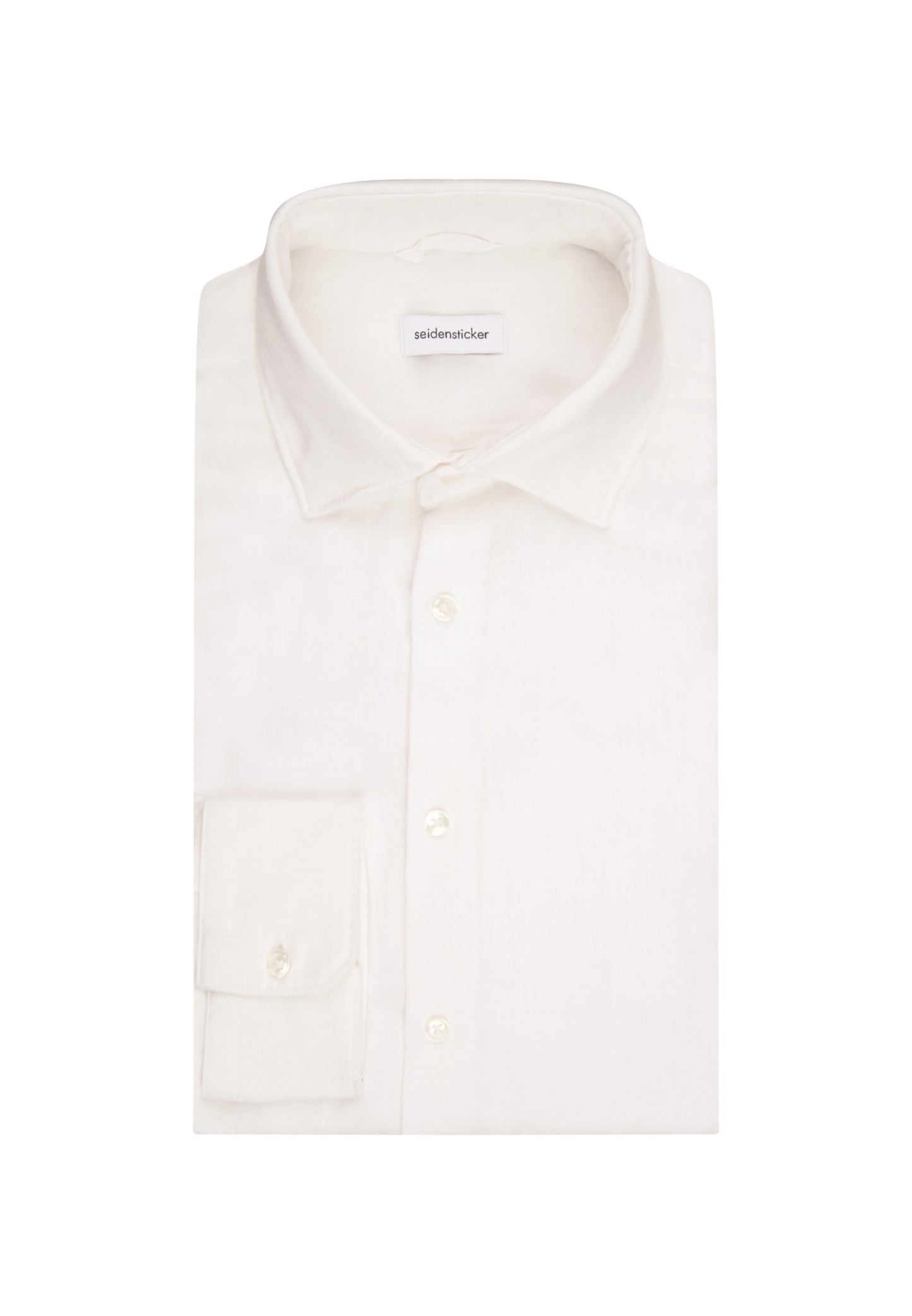 Seidensticker L/S Pure Linen Regular Fit Shirt White