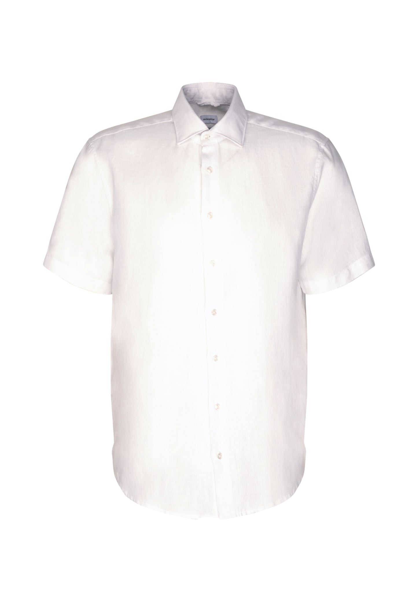 Seidensticker S/S Pure Linen Regular Fit Shirt White