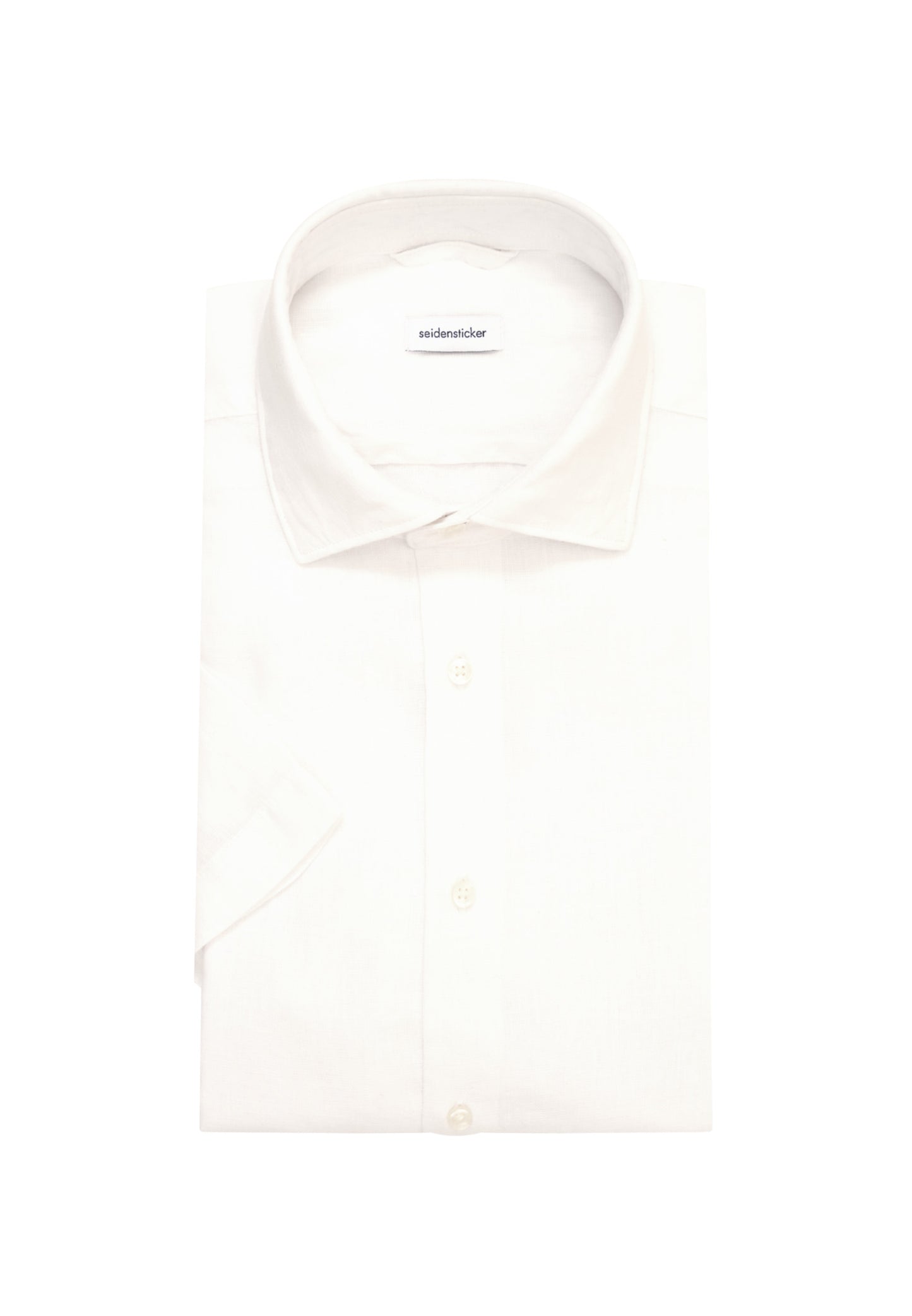 Seidensticker S/S Pure Linen Regular Fit Shirt White