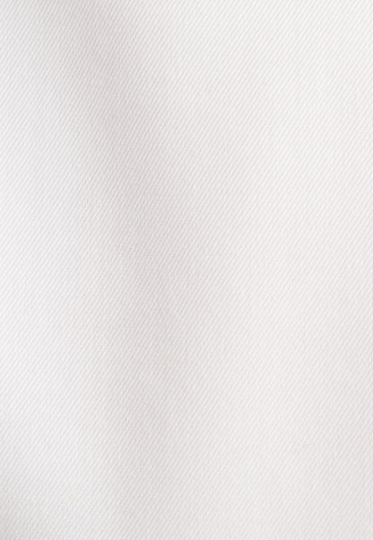 Seidensticker White Wrinkle-Free Cotton Twill Regular Fit Shirt — Classic Business Dress Shirt