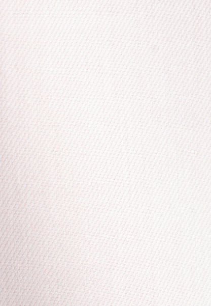 Seidensticker White Wrinkle-Free Cotton Twill Slim Fit Shirt — Classic Business Dress Shirt