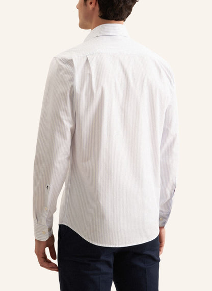 Seidensticker Sky Wrinkle-Free Cotton Stripe Regular Fit Shirt — Classic Business Dress Shirt