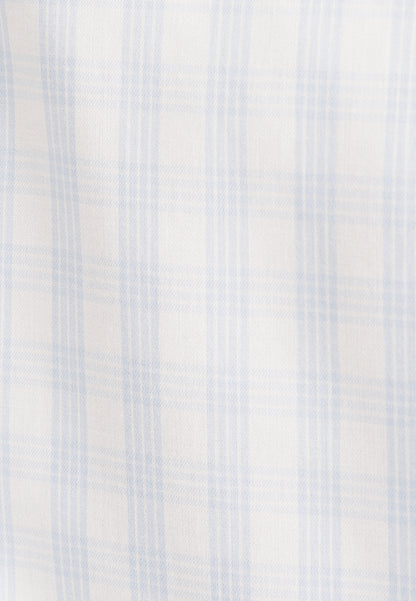 Seidensticker Sky Wrinkle-Free Cotton Check Twill Slim Fit Shirt — Classic Business Dress Shirt
