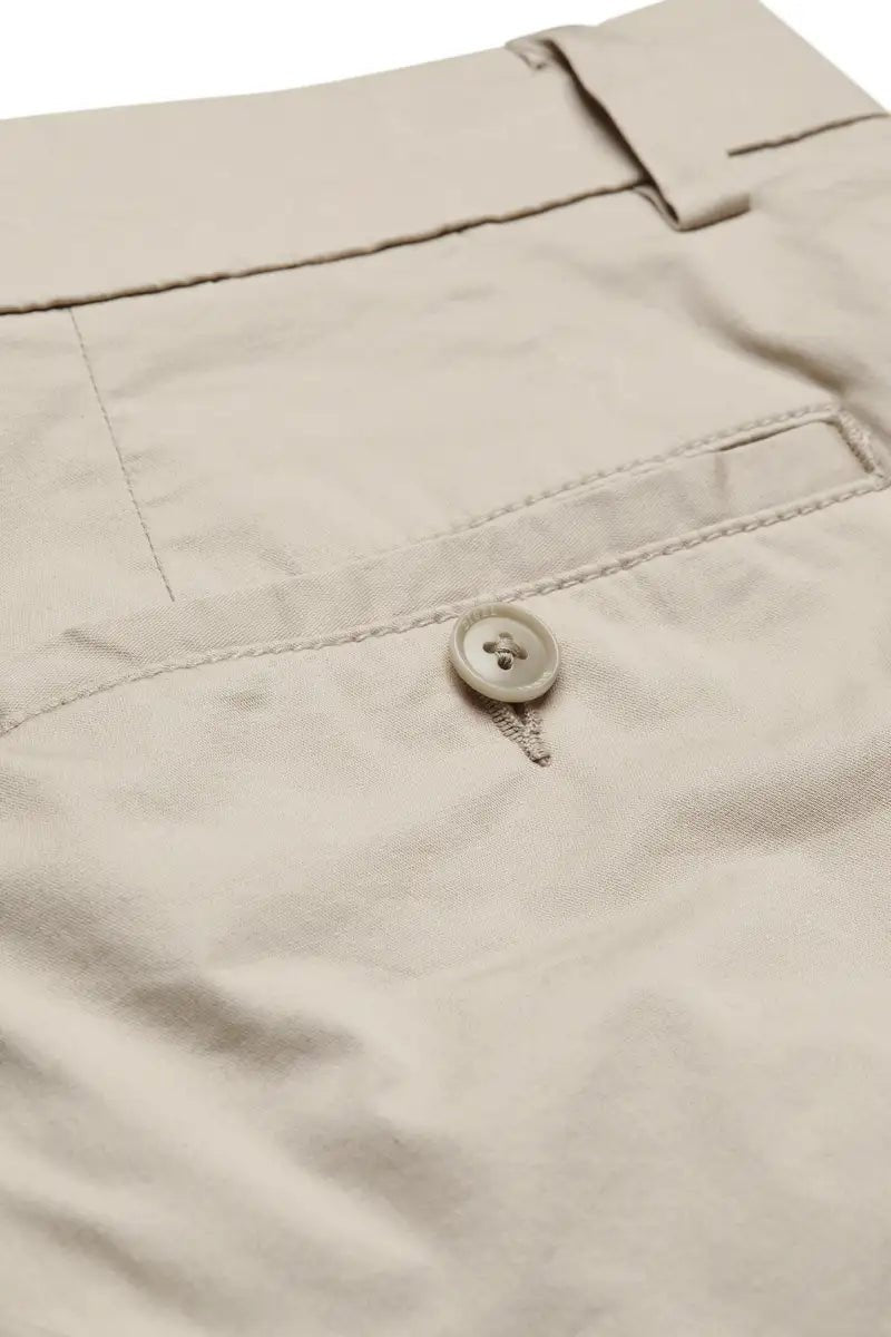 beige chinos rear image on white background
