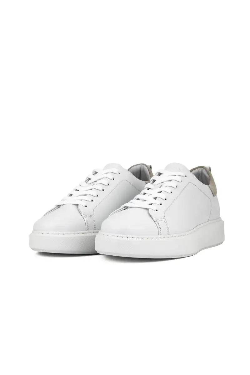white dress trainer shoe on white background