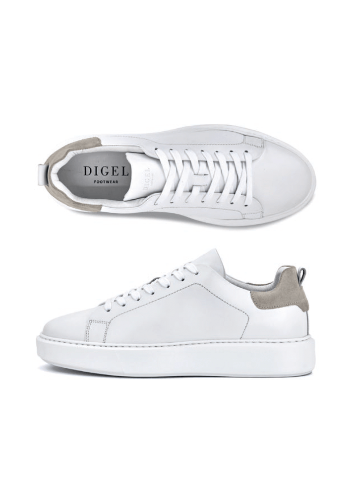 white dress trainer shoe on white background