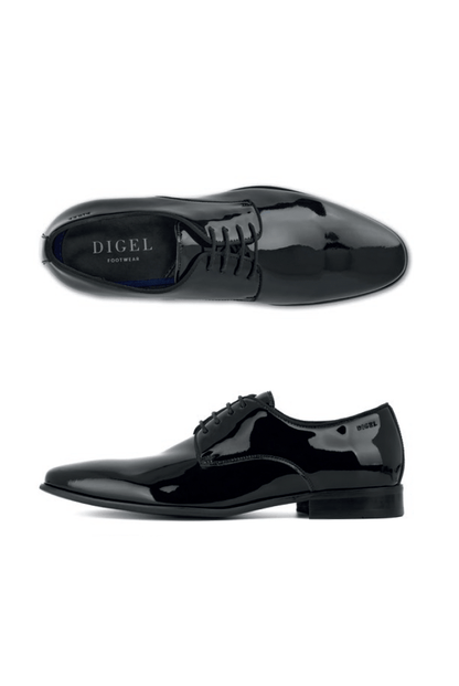 black shoes on white background