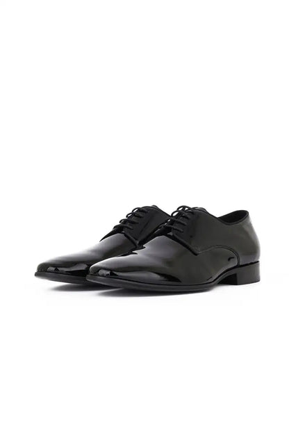 black shoes on white background