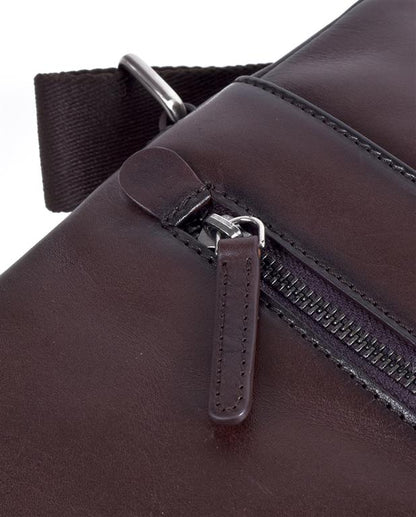 Miguel Bellido Genuine Cowhide Leather Bag Brown - Mens Den