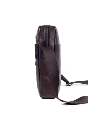 Miguel Bellido Genuine Cowhide Leather Bag Brown - Mens Den