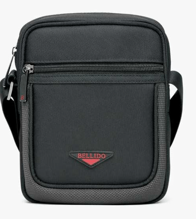 Miguel Bellido Nylon Sling Bag Black - Mens Den