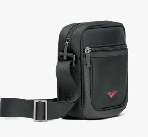 Miguel Bellido Nylon Sling Bag Black - Mens Den