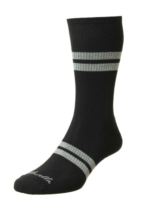 Pantherella Luxe Cotton Sport Trainer Sock - Mens Den