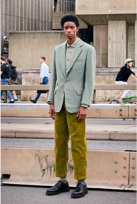 Pantherella Wool Houdstooth Sock - Mens Den