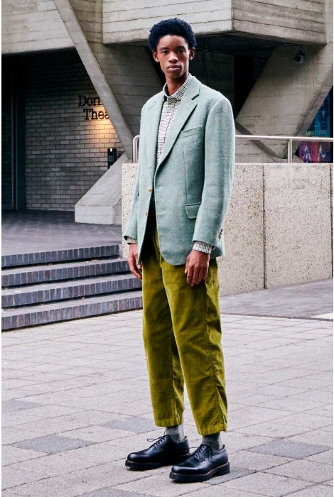 Pantherella Wool Houdstooth Sock - Mens Den