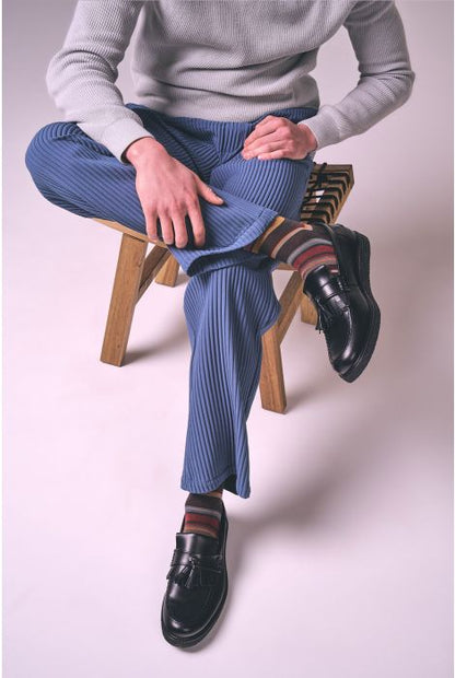 Pantherella Wool Striped Sock - Mens Den