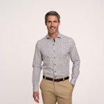 R2 Amsterdam L/S Print Shirt - Mens Den