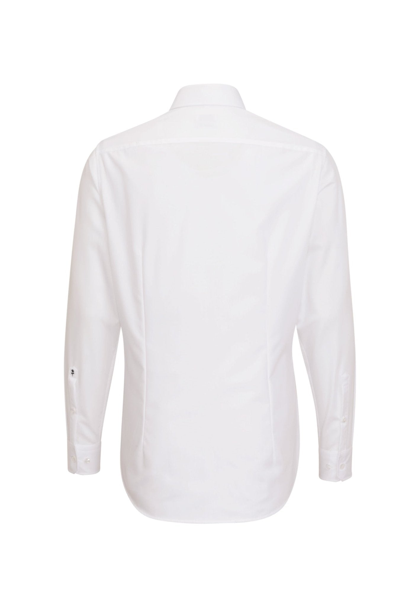 White dress shirt on a white background