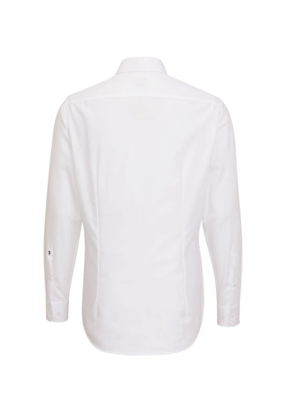 White dress shirt on a white background