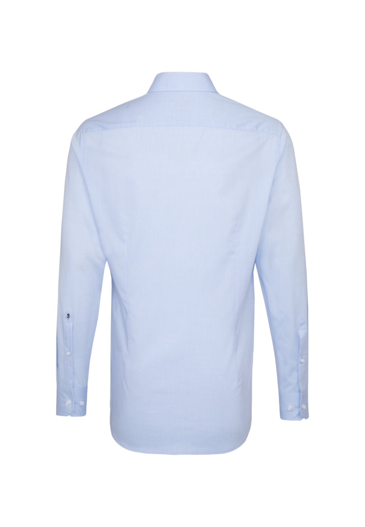 Light blue dress shirt on a white background